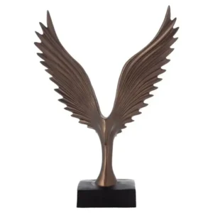 DEORACION CAMAEL BRONZ 31X22CM